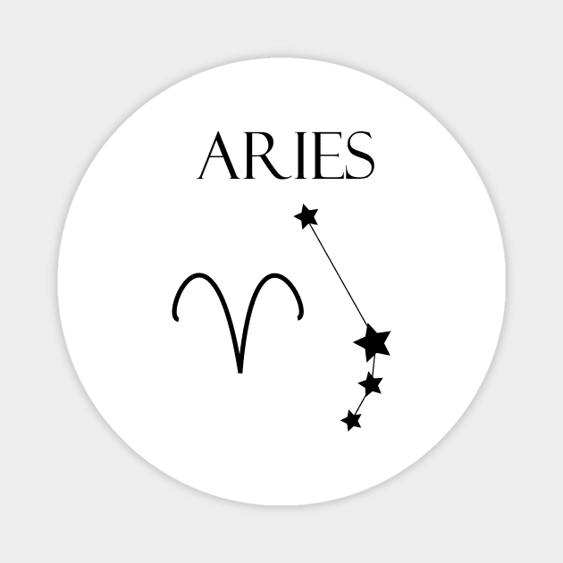 Aries Zodiac Horoscope Constellation Sign Magnet by MikaelSh